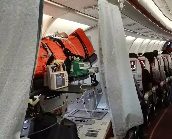 津市市跨国医疗包机、航空担架